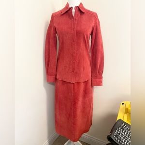 Incredible Co & Eddy suede skirt and jacket set!